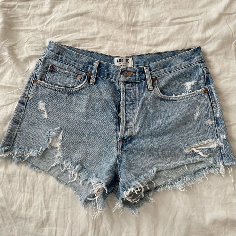 Agolde Parker Denim Shorts